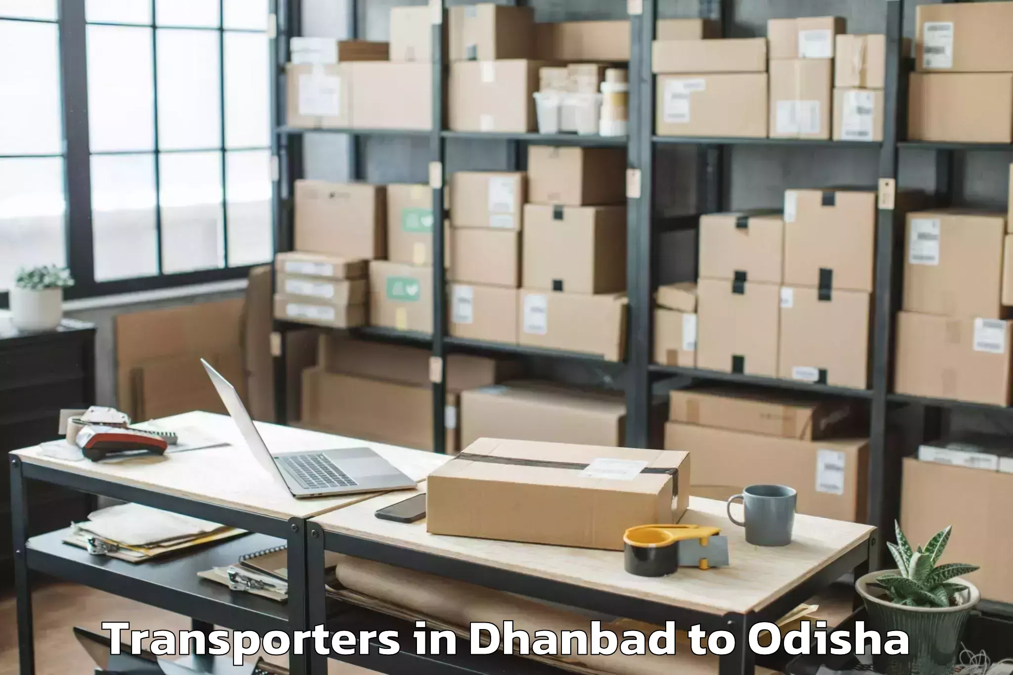 Dhanbad to Banposh Transporters Booking